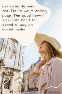 Send traffic to your landing page